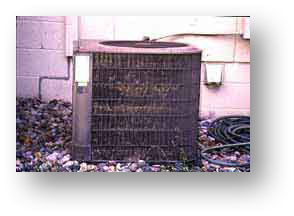 Image of a home HVAC unit that would use a specialty product to be cleaned